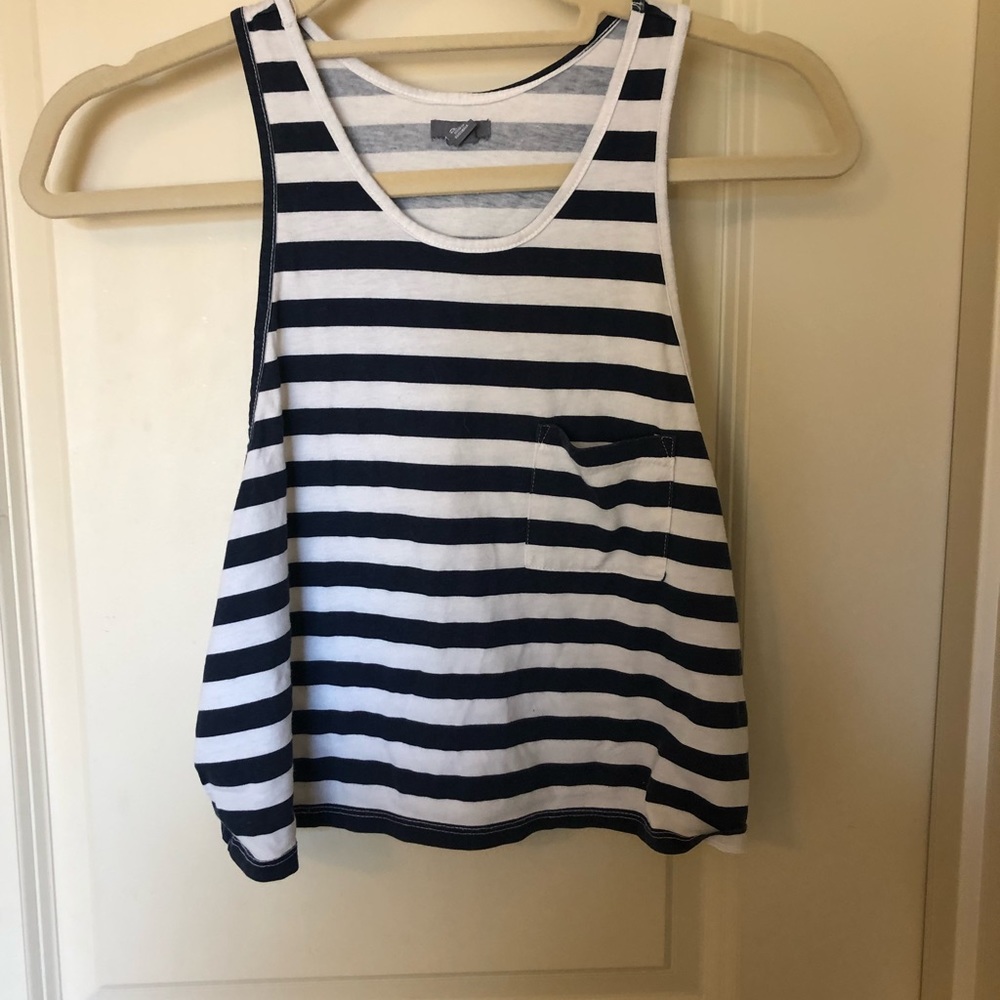 Aerie striped crop tank